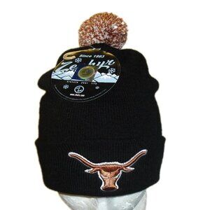 Texas Longhorns Zephyr Kids Youth Pom Beanie Back Winter Hat Cap New Tags Ncaa